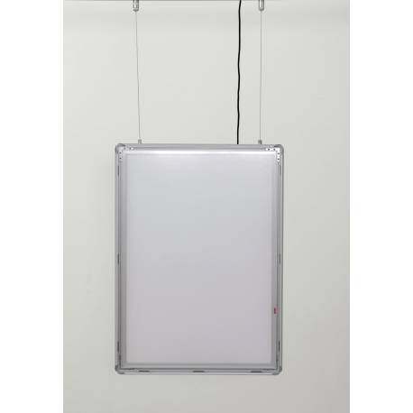Cadre LED double face suspendu 8070 : Portes affiches intérieur